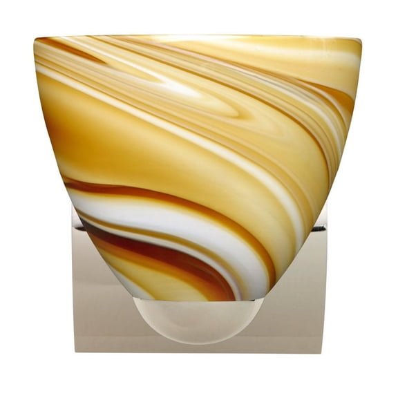 1WZ-7572HN-CR Besa Lighting Sasha II - One Light Mini Wall Sconce-Honey Glass Color-Incandescent Lamping Type