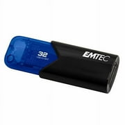 Emtec Click Easy B110 USB 3.0 (3.2) Flash Drive 32 GB External Storage - Blue, Black