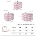 thumbnail image 6 of Light Pink Buffalo Check Toaster Cover 2 Slice, Farmhouse Plaid Modern Geometric Dustproof Bakeware Oven Protector with Top Hook, Waterproof Small Kitchen Appliance Toasters Dust Cover, 12"x7.5"x8", 6 of 8