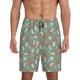 thumbnail image 1 of Balery Retro Hippie Groovy Mushroom Pantalones cortos de pijama de punto de algodón para hombre con cinturilla y bolsillos-Medium, 1 of 6
