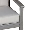 thumbnail image 4 of Cfowner Modern Eucalyptus Loveseat with Cushions, Driftwood Gray Finish, Sand Cushions, 4 of 4