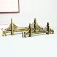 thumbnail image 2 of Maqueta del puente Golden Gate de San Francisco, artesanía en metal, souvenirs turísticos americanos decorativos, 2 of 5