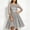 c01Gray, variant on Women's 3/4 Sleeve Round Neck High Waist A-line Dress Sequined Wedding Guest Cocktail Tea Party Vintage Evening Dress Pink XXL