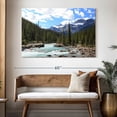 thumbnail image 3 of Elephant Stock Rocky Mountains River Wall Art - Horizontal Canvas Wall Art - Living Room Wall Decor - Nature Canvas - Green And White Decor - 51" x 34", 3 of 8
