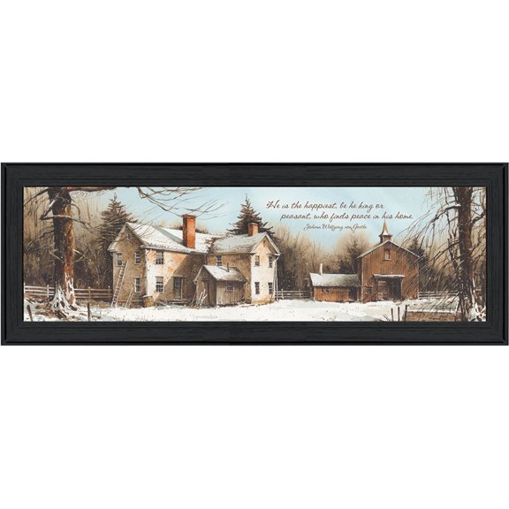 Peace In This Home by  John Rossini Print Wall Art Wood Multi-Color
