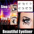 thumbnail image 2 of 4 Pairs Halloween Eyeliner Stickers Set Interesting Decals Props Exquisite Adults Temporary Makeup Horror Decal Eye Sticker Dressing Ornament, 2 of 8