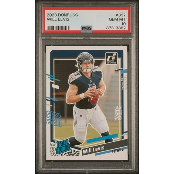 Graded 2023 Panini Donruss Will Levis #397 Rookie RC Football Card PSA 10 Gem Mint