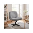 thumbnail image 1 of Silla Ergonómica de Oficina sin Brazos, Gris, Altura Ajustable (79-92 cm), Respaldo Reclinable 20°, Giro 260°, Asiento Acolchado (65x52 cm), Base Metálica Negra (136 kg), para Hogar y Escritorio, 1 of 4