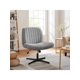 thumbnail image 1 of Silla Ergonómica de Oficina sin Brazos, Gris, Altura Ajustable (79-92 cm), Respaldo Reclinable 20°, Giro 260°, Asiento Acolchado (65x52 cm), Base Metálica Negra (136 kg), para Hogar y Escritorio, 1 of 4