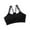 Black, variant on Women's Letter Print Sports Bra Asymmetrical Neck Cut Out Medium Support Workout Yoga Bras