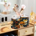 thumbnail image 6 of 2 Pack Adorable Foxes with Flowers Leaves Qtip Holder Dispenser Clear Plastic Storage Apothecary Jars for Cotton Swabs Balls Pads Floss, 6 of 7