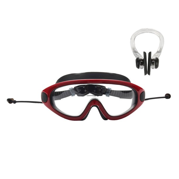 Soidarity Gafas de natación para niños, gafas impermeables para piscina para niños y niñas, gafas Deportes acuáticos Tipo 2 Negro Rojo