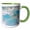 Green/White, variant on 3drose, Travertine Rocks, Ponds, Pamukkale, Turkey-as37 Aka0382 - Ali Kabas, 11oz Mug