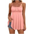 thumbnail image 3 of SwiftWear Women's Spaghetti Strap Camisole Flowy Long Tank Top Sleeveless Summer Casual Loose Blouse for Beach Vacation, 3 of 6