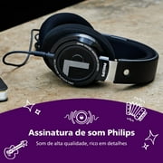 Philips SHP9500 HiFi Stereo Over-Ear Wired Headphones, Black