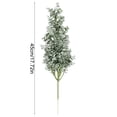 thumbnail image 3 of Artificial Eucalyptus Stems (17.7 Inch) – Realistic Faux Greenery with Wire Cores for DIY Floral Arrangements – Durable Plastic Fake Plants for Easter, Spring Party, Home & Wedding Decor, 3 of 6