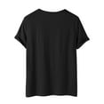 thumbnail image 4 of Hombres Casual Cuello Redondo Sólido Jersey Estampado Pantalones Cortos Mangas Camiseta Blusa Pompotops  oipoqjl32270, 4 of 5