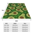 thumbnail image 3 of Honeii Big Colorful Avocados Print Fleece Blanket - Throw Blanket for Bed, Sofa, Couch, Camping, and Travel , Microplush Ultra Soft Warm Blanket-40"x30", 3 of 7