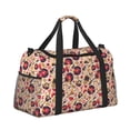 thumbnail image 2 of Fotbe gold Skull Guitar record Bolsa de Viaje con Estampado, Bolsa de Fin de Semana para Mujer con Compartimento para Zapatos, Bolsa de Gimnasio con Bolsillo Húmedo, 2 of 7