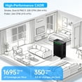 thumbnail image 2 of FMUKL Air Purifier, HEPA Air Purifier for Home Large Room Up to 1695 ft² in 1 Hr, Dual H13 Filters with 99.97% Filtration, PM2.5 Monitor, Ultra-Quiet, Multi-Mode for Dust, Pet Odor & Allergies, Black, 2 of 8