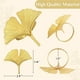 thumbnail image 2 of Juego de 6 Anillos para Servilletas, Anillos para Servilletas de Hojas de Ginkgo, Hebilla para Servilletas de Oro para Bodas, para DecoracióN de Mesa de AccióN de Gracias, 2 of 5