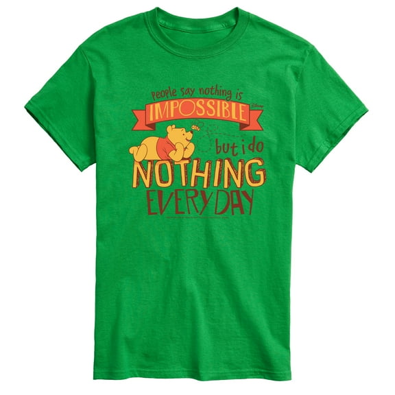 Winnie The Pooh - Nothing Is Impossible - Men's Short Sleeve Graphic T-Shirt