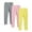 Yellow, variant on Girls Leggings Multipack - 3 Pack Soft Comfortable Athletic Leggings for Girls Gray 4-5 Years
