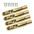 thumbnail image 3 of Xuanheng Headless Electric Guitar Bridge & Tailpiece Set Single Saddle Metal Spare Parts Guitar Parts Guitars Modification Accessories golden 4strings, 3 of 8