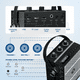 thumbnail image 3 of HW HAOWORKS Amplificador de Voz Portátil de 40W con Micrófono, Altavoz Bluetooth con Micrófono, Sistema PA con Efectos de Eco y Sonido, Karaoke Inalámbrico para Cantar-S98 Pro, 3 of 8