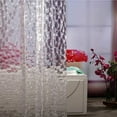 thumbnail image 2 of Liquidation Rideau Semi-Transparent pour Séparation du Sec et de la Pièce de Douche Cloison Rideau Crochets de Rideau de Douche Décoratifs, 2 of 9