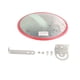 thumbnail image 1 of Espejo de tráfico convexo de seguridad vial de entrada de gran angular con accesorios de montaje (30 cm), 1 of 5