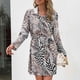 thumbnail image 5 of Moda mujer manga larga frente abierto suelta prendas de vestir exteriores blusa impresa abrigo Tops Fridja  po2363, 5 of 8