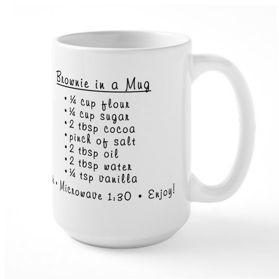 CafePress - Brownie In A Mug (Large) - 15 oz Ceramic Large White Novelty Mug