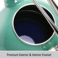 thumbnail image 4 of Chantal Classic Teakettle, 1.8 QT, Enamel On Steel, 2-Tone Harmonica Whistle, Rapid Boil and Even Heating (Spearmint), 4 of 9
