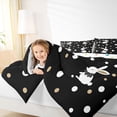 thumbnail image 3 of Erosebridal Cartoon Bunny Rabbit Twin Comforter Sets,Modern Geometric Circle Bedding Set For Kids,Happy Easter Theme Reversible 2 Pieces, 3 of 7