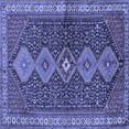 thumbnail image 1 of Ahgly Company Indoor Square Persian Blue Traditional Area Rugs, 7' Square, 1 of 4