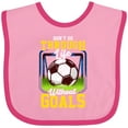 thumbnail image 3 of Inktastic Soccer Funny Goals Boys or Girls Baby Bib, 3 of 4