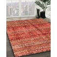 thumbnail image 3 of Ahgly Company Machine Washable Indoor Square Abstract Red Area Rugs, 4' Square, 3 of 7