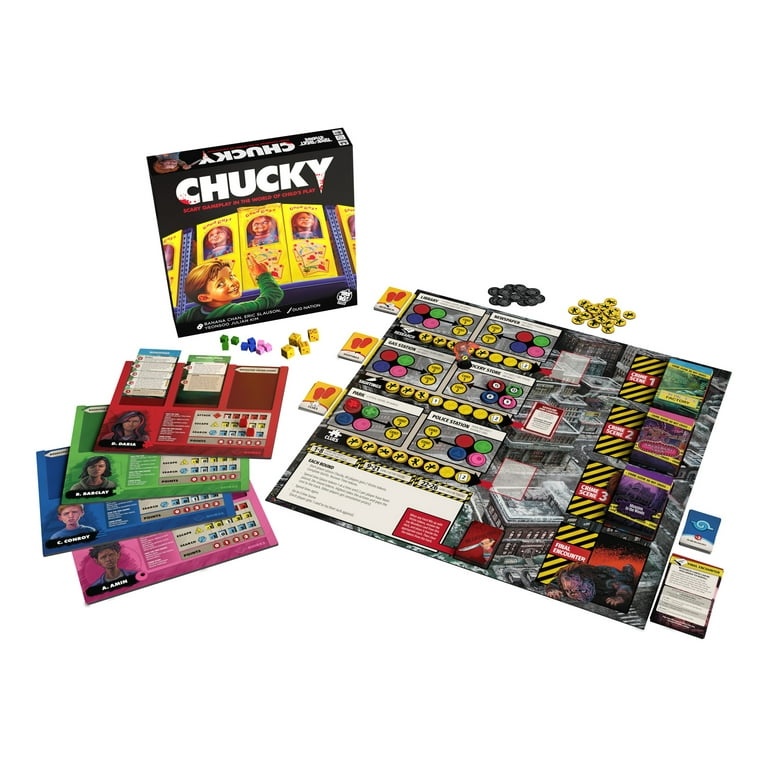 Childs Play Chucky, Strategy Board Game, For 2 to 4 Players and Ages 14+, by Trick Or Treat Studios Childs Play Chucky, Strategy Board Game, For 2 to 4 Players and Ages 14+, by Trick Or Treat Studios