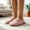 Pink, variant on Womens House Slippers Soft Non Slip Closed Toe Memory Foam Comfy Lightweight House Fuzzy Shoes Beige 6