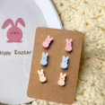 thumbnail image 3 of QIQUWOHUL 3PCS Easter Bunny Earrings Spring Earrings Acrylic Easter Gift Spring Jewelry Rabbit Earrings, 3 of 6