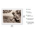 thumbnail image 2 of An Offering at the Nambe Waterfall - Tewa North American Indians - Vintage B&W Historical Photograph by Edward S. Curtis c.1927 - Japanese Unryu Rice Paper Art Print 24 x 32 in, 2 of 4
