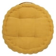 thumbnail image 2 of SAFAVIEH Alaris Solid Floor Pillow, 19" x 19", Yellow, 2 of 4