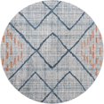 thumbnail image 2 of Rugs.com Aramis Collection Rug – 7 Ft Round Blue Medium Rug Perfect For Kitchens, Dining Rooms, 2 of 9