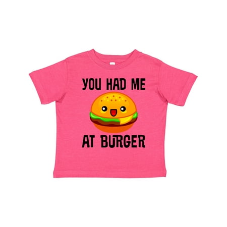 

Inktastic You Had Me at Burger Gift Toddler Boy or Toddler Girl T-Shirt