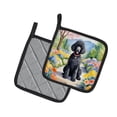 thumbnail image 2 of Black Poodle Spring Path Pair of Pot Holders, 2 of 5