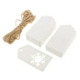 thumbnail image 2 of Etiquetas Engomadas de Papel 100pcs con Decoración Navideña , Rojo Blanco Colcomx Etiquetas de precios de copo de nieve de Navidad, 2 of 6