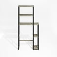 thumbnail image 4 of Furinno Turn-N-Tube Freestanding Over-The-Toilet Bathroom Shelves, Storage Rack with 5 Shelves, Grey Oak/Black, 4 of 6