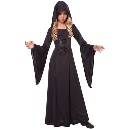 Child Girl Hooded Black Robe Costume by California Costumes