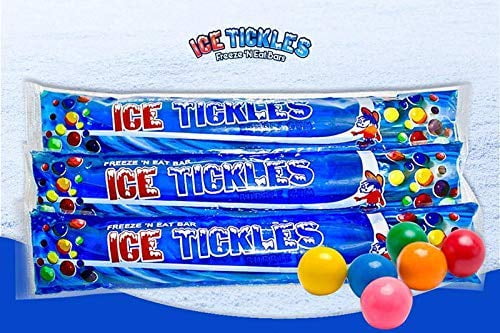 Ice Tickles Giant Freezer Ice Pop Bars, Original Flavors (Pack of 36 - 7oz pops)